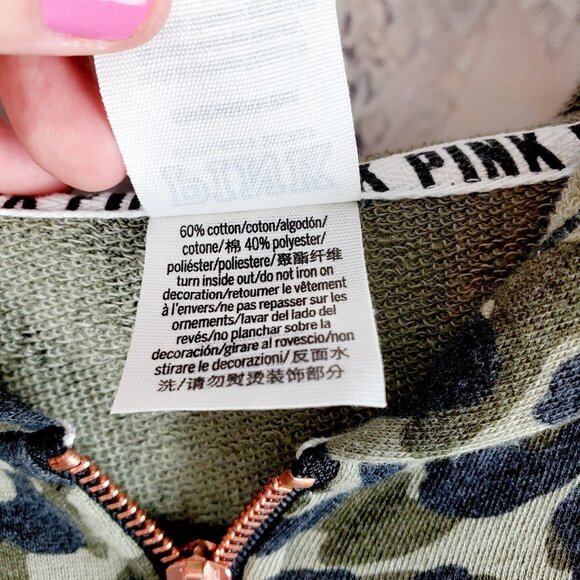 Victoria's Secret PINK‎ CAMO Hoodie Zip Up Jacket - Picture 4 of 5